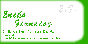 eniko firneisz business card